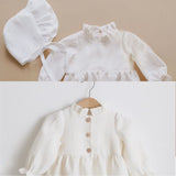 Princess Baby Girls Clothes Sets Summer Spring Linen Cotton Girls Blouse + Bottom Shorts 0-2 Y Baby Girl Clothing Outfits