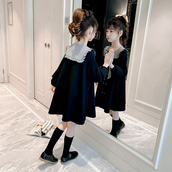 Mqtime Kids Cute Clothes Girls Summer Lolita Korean Casual Goth Dress ...