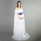 Mqtime Sexy Shoulderless Maternity Photography Props Long Dress For Pregnant Women Fancy Pregnancy Dress Elegence Maxi Gown Photo Shoot