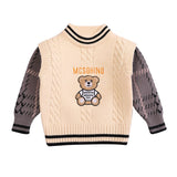 Mqtime Kids Baby Girls Boys Autumn Winter Warm Sweater Full Sleeve Cute Animals Top Pullover Knitting Clothes Children Sweater 18M-6Y