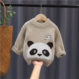 Mqtime 2-6Years Baby Girl Boy Winter Clothes Knitted Sweater Soft Comfortable Children's Outerwear Long Sleeve Sweater For Boys