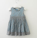 Lace Baby Girl Dress 2022 Summer Sleeveless Princess dress Kids Clothes 2-6Y LT026