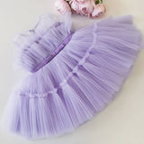 Mqtime Baby Girl Dress Cute Bow Newborn Princess Dresses for Baby 1 Year Birthday Dress Toddler Infant Party Dress Christening Gown