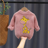 Mqtime 2-6Years Baby Girl Boy Winter Clothes Knitted Sweater Soft Comfortable Children's Outerwear Long Sleeve Sweater For Boys