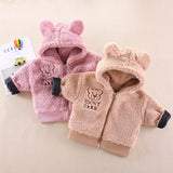 Mqtime Infant Jacket Kids Outerwear New Winter Fashion Baby Girls Clothes Children Boys Thicken Warm Hooded Coat Toddler Casual Costume