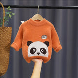 Mqtime 2-6Years Baby Girl Boy Winter Clothes Knitted Sweater Soft Comfortable Children's Outerwear Long Sleeve Sweater For Boys