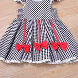 Mqtime New Girls Dress Fashion Casual Dress For Girls Navy Blue Plaid Kids Clothes Girls Child Clothing Vestidos For 2-6 Age