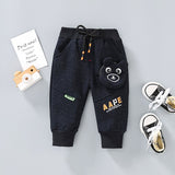 Mqtime Baby Boys New Thick Warm Pants Winter Infant Toddler Plus Velvet Trousers Clothing For Boy Casual Handsome Children Clothes