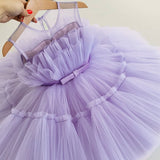 Mqtime Baby Girl Dress Cute Bow Newborn Princess Dresses for Baby 1 Year Birthday Dress Toddler Infant Party Dress Christening Gown