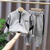 Mqtime Children Boy Clothing Sets Autumn Long Sleeve Sweatshirt and Pants 2pcs Sports Set for Kids Children