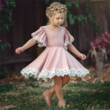 Mqtime Girls Dresses New Baby Girls Cute Daily Dress Summer Lace Sweet Kids Baby Princess Dress Casual A-Line Dress Party Dress