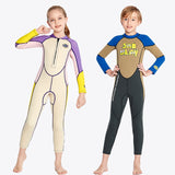 Mqtime Kid Colorful Swimsuits Neoprene Scuba Surf Wetsuit For Children Underwater Diving Suit  Swimwear Free Dive Bathing Wet Suit