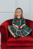 Mqtime Winter Mommy and Daughter Doll Neck Plaid Outfits New Year Christmas Family Matching Dresses Look Festival Dress