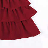 Mqtime 2-6Y Girls Red Bow Dress Princess Tutu Summer Dress for Girls Children Birthday Party Vestidos Kids Autumn Spring Dresses