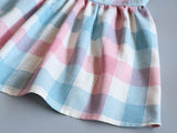 Mqtime Baby Girl Dress New Summer Korean Strap Plaid Casual Sleeveless Party Princess Dress Cute Children's Baby Kids Girls Clothing