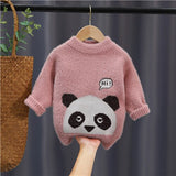 Mqtime 2-6Years Baby Girl Boy Winter Clothes Knitted Sweater Soft Comfortable Children's Outerwear Long Sleeve Sweater For Boys