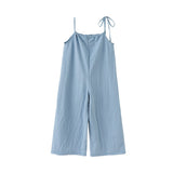 Mqtime summer girls sleevless jumpsuit rompers for 6 - 16 yrs teenage overalls pants baby girls back to school children clothing