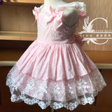 New Arrivals Spanish Court Dress Cotton Lace Quality Sweet Wedding Party Birthday Gift Girl Lolita Dress Kids Dresses for Girls