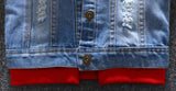 Mqtime Boy girl Denim Jackets kids jeans coat Children splice Outerwear clothing Spring Autumn boy hooded sport Clothes For 1-6T kids