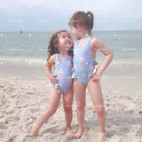 Baby Girls Beautiful Swimming Wear Suits Lovely Flamingo Ice cream Bear Print Swimsuits Brand Design Child Fashion Swimwear