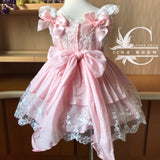 New Arrivals Spanish Court Dress Cotton Lace Quality Sweet Wedding Party Birthday Gift Girl Lolita Dress Kids Dresses for Girls