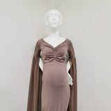 Mqtime Sexy Shoulderless Maternity Photography Props Long Dress For Pregnant Women Fancy Pregnancy Dress Elegence Maxi Gown Photo Shoot