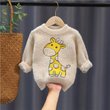 Mqtime 2-6Years Baby Girl Boy Winter Clothes Knitted Sweater Soft Comfortable Children's Outerwear Long Sleeve Sweater For Boys