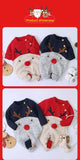 Baby Boys Girls Christmas Rompers Reindeer Knitted Cartoon Deer warm Infantil Jumpsuits Toddler girl New Year's Costume 0-18M