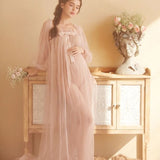 Pregnant Women Photography Clothing Sexy European And American Style Dress Maternity Maxi Dresses Ruffle Cute For Photo Shoot