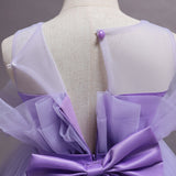 Mqtime Baby Girl Dress Cute Bow Newborn Princess Dresses for Baby 1 Year Birthday Dress Toddler Infant Party Dress Christening Gown