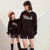 Mqtime Autumn Mother Daughter Matching Sweaters Family Set Butterfly Mom Mum Baby Mommy and Me Clothes Women Girls Cotton Sweatshirts