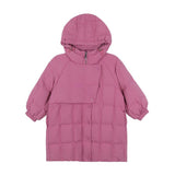 Kore Winter Kids Coats Children Girls  Mid-Length Jackets Fashion Thick Coats Hooded Coat Snowsuit Teen Warm Cotton Parkas