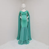 Mqtime Sexy Shoulderless Maternity Photography Props Long Dress For Pregnant Women Fancy Pregnancy Dress Elegence Maxi Gown Photo Shoot