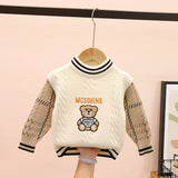 Mqtime Kids Baby Girls Boys Autumn Winter Warm Sweater Full Sleeve Cute Animals Top Pullover Knitting Clothes Children Sweater 18M-6Y