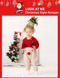 Baby Boys Girls Christmas Rompers Reindeer Knitted Cartoon Deer warm Infantil Jumpsuits Toddler girl New Year's Costume 0-18M