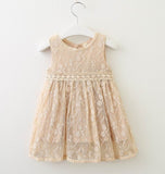 Lace Baby Girl Dress 2022 Summer Sleeveless Princess dress Kids Clothes 2-6Y LT026