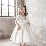 2022 Summer Dress 1 Year Kids Tutu Toddler Birthday Bow Newborn Christening Princess Vestido Children Baptism Baby Girl Clothes