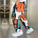 Mqtime New Boys Print Casual Pants Summer Graffiti Designer Print Sweatpants Thin Long Pant Teenage Kids Boys Clothes for 2-12 Y