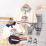 Mqtime Baby Boys Clothes Set Toddler Cotton Sweatshirt+Pant 2pcs Outfits 2023 Spring Fall 1 To 6Yrs Children's Casual Tracksuits