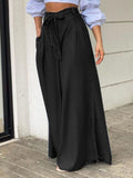 Mqtime Black Pants Korean Fashion Summer Women 2023 New Wide-leg Loose High-waisted Streetwear Casual Oversize Full Pant Trousers HIGH