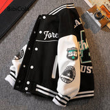 Mqtime Fashion Baby Boy Baseball Jacket New Spring Autumn Toddler Kids Trendy Letter Print Coat Sport Outwear Top Clothes 1 To 6Years