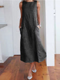 Mqtime New In Dresses for Women 2023 Summer Korean Fashion Striped O-neck Sleeveless Women Clothing Streetwear Oversized Womens Dresses