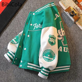 Mqtime Fashion Baby Boy Baseball Jacket New Spring Autumn Toddler Kids Trendy Letter Print Coat Sport Outwear Top Clothes 1 To 6Years