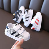 Mqtime  Fashion Soft Shell Baby Shoes Spring and Autumn One-step Children's Toddler Shoes Boys/Girls Shoes Tide Fan 4-16 Year