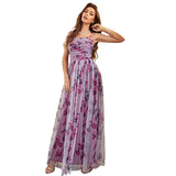 Mqtime Women Elegant Maxi Long Dresses Summer Luxury Sexy Floral Print Turkish African Evening Party Robe Vestidos Sundress