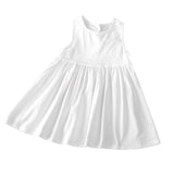 Mqtime Kids Clothing Baby Girl Dress Flowers Sleeveless Party Dresses Crew Neck Sweety Tutu Gauzy Summer Dress Princess Dresses