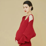 2pcs Maternity Photography Dresses Camisole Dress+robe Set Elegant Sexy Dresses For Pregnant Women Pregnancy Photo Shoot Clothes