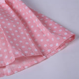 Mqtime New Kids Princess Dresses for Baby Girls Summer Cotton Pink Polka Dot Dresses Clothese Size 2345681012Years & Hairband