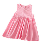 Mqtime Kids Clothing Baby Girl Dress Flowers Sleeveless Party Dresses Crew Neck Sweety Tutu Gauzy Summer Dress Princess Dresses