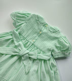 2022 summer dresses for Girl Smocked Dress kids girl embroidery blue Princess Wedding Party smocking Dress 3 4 5 6 7 8